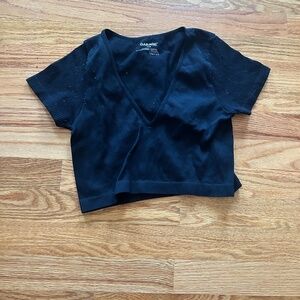 Black Crop Top